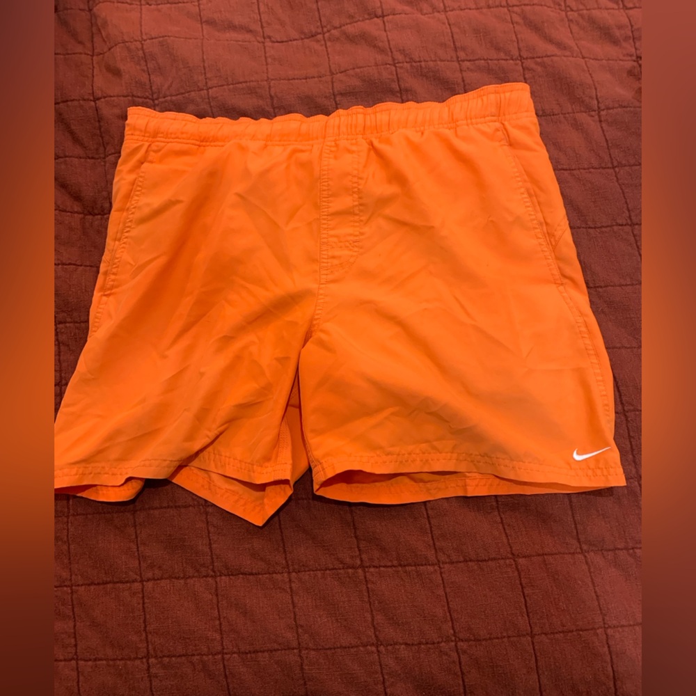 Bright Orange Nike Swim Shorts